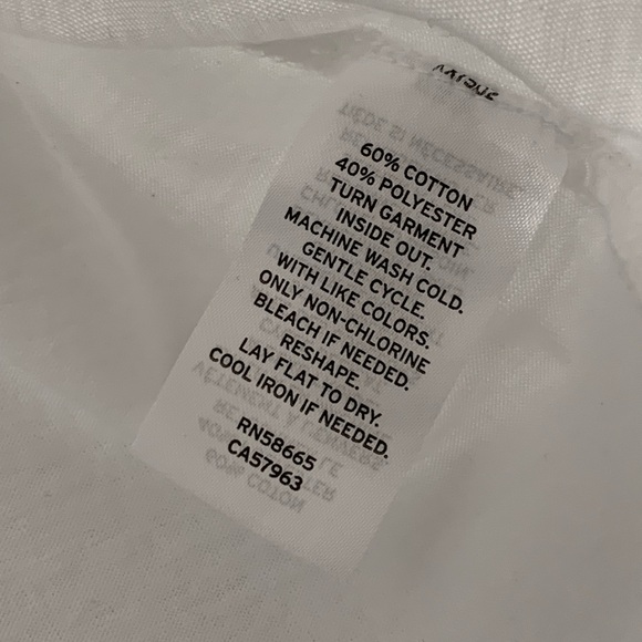 New! Halogen crew neck short sleeve t-shirt, cotton, white, size women's medium - Picture 5 of 5